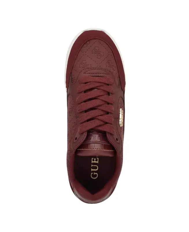 Women's Moxea Quattro G Logo Lace-Up Joggers - Dark Red Logo Nubuck - 4