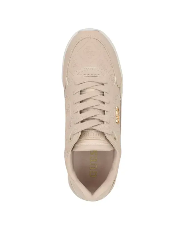 Women's Moxea Quattro G Logo Lace-Up Joggers - Ivory Logo Nubuck - 4