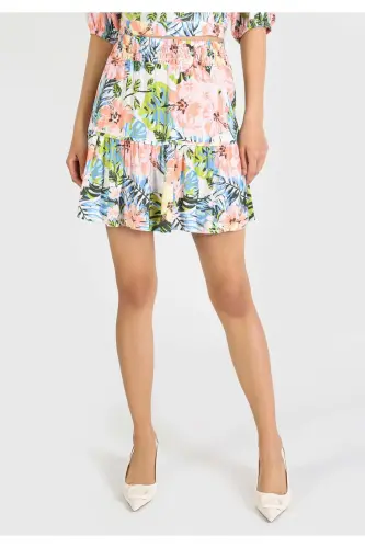 Women's multi-colored skirt - 4