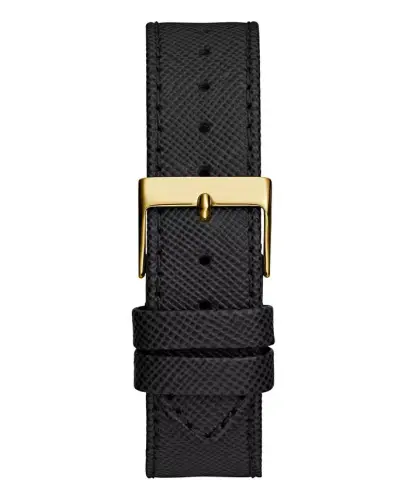 Women's Multi-Function Black Leather Watch 36mm - 4