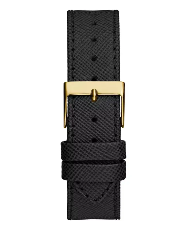 Women's Multi-Function Black Leather Watch 36mm - 4