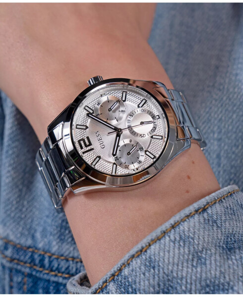 Women's Multi-Function Silver Stainless Steel Watch 38mm Silver - 4