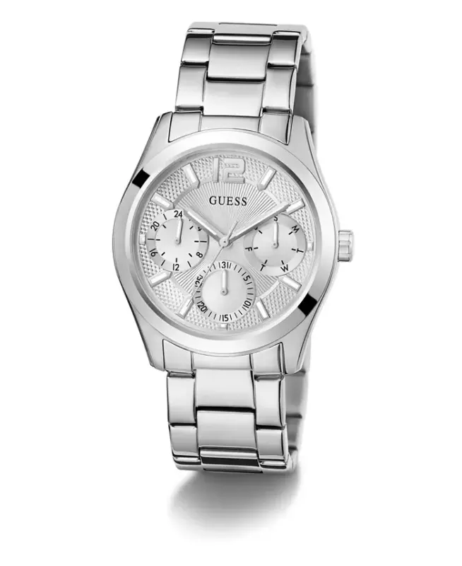 Women's Multi-Function Silver Stainless Steel Watch 38mm-Silver - GUESS