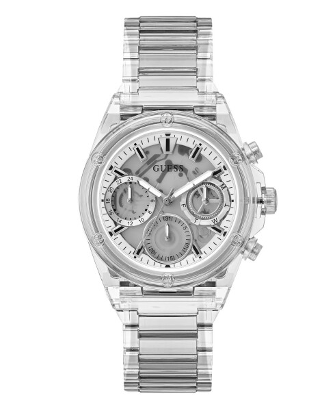 Women's Multifunction Clear Nylon Watch 39mm Clear - 1