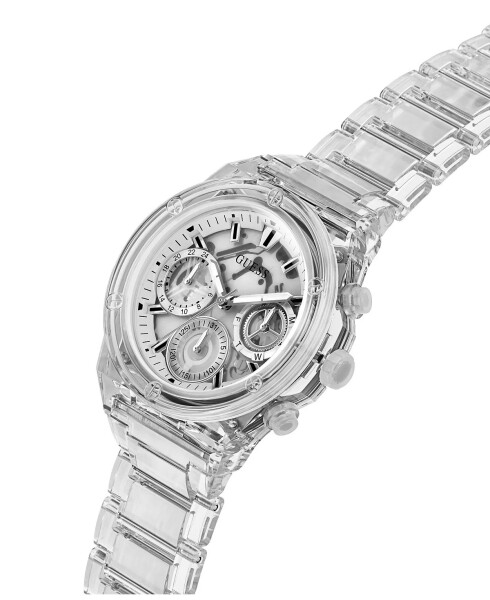 Women's Multifunction Clear Nylon Watch 39mm Clear - 5