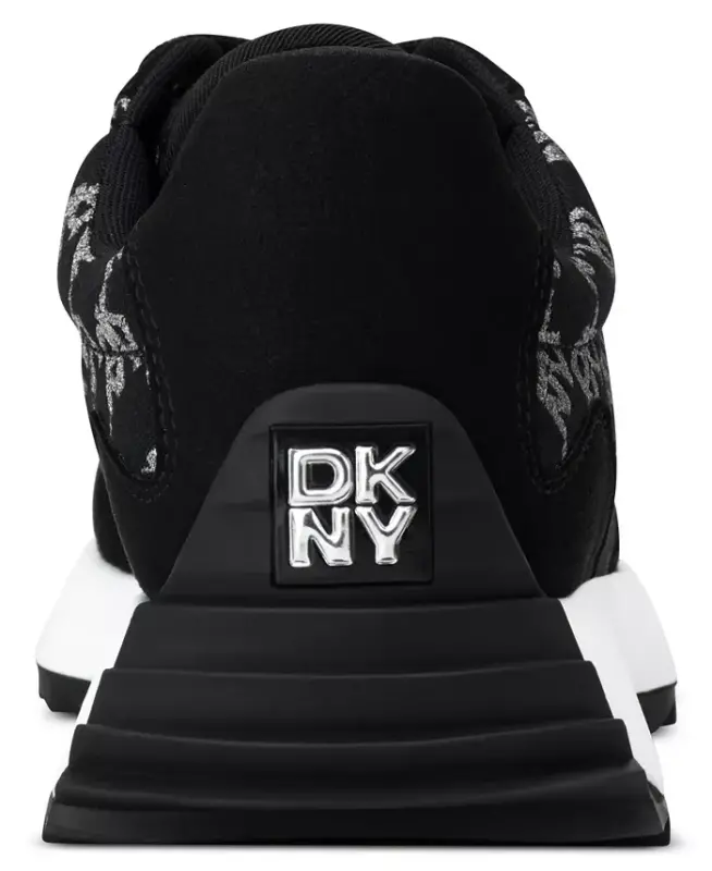 Women's Naples Checkered Lace-Up Sneakers - Black/Nickel - 3