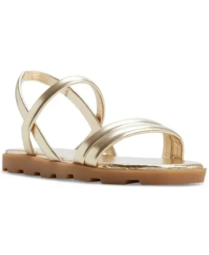 Women's Narine Strappy Flat Sandals - Champagne Metallic - 1