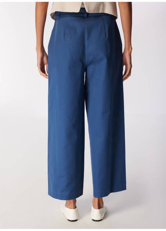 Women's Navy Blue Wide Leg Pants - 10