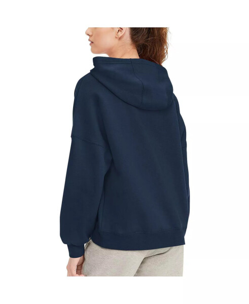 Women's Navy Dallas Cowboys Becca Dropped Shoulders Pullover Hoodie Navy - 2