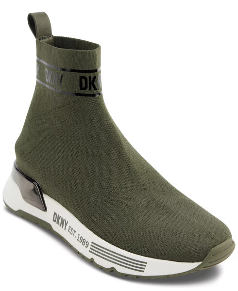 Women's Neddie Pull-On Sock Sneakers Green - 1