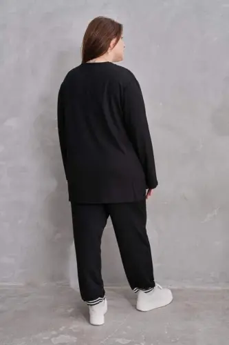 Women's New Season Long Sleeve Ribbed Detail Two-Piece Set - 8