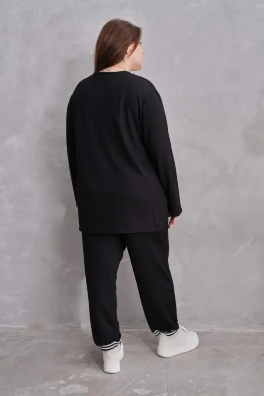 Women's New Season Long Sleeve Ribbed Detail Two-Piece Set - 8