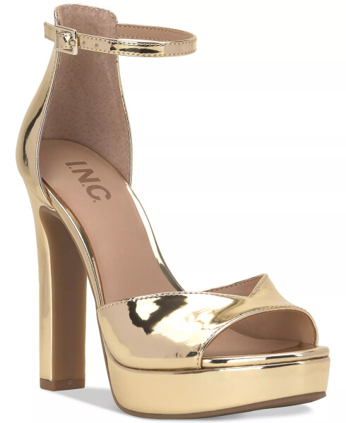 Women's Ninel Platform Sandals, Created for Modazone Gold TPU - 1