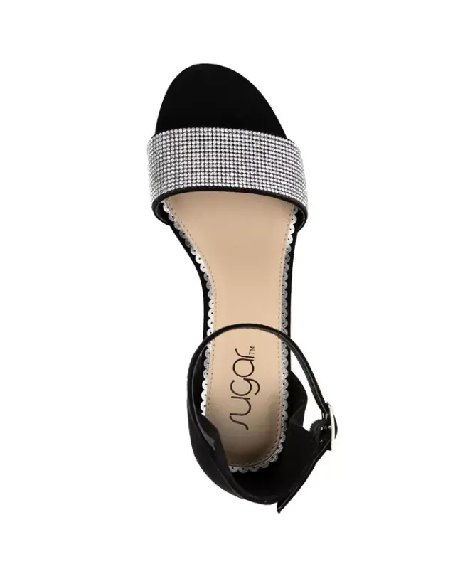 Women's Noelle Block Heel Sandals-Black Micro - 4