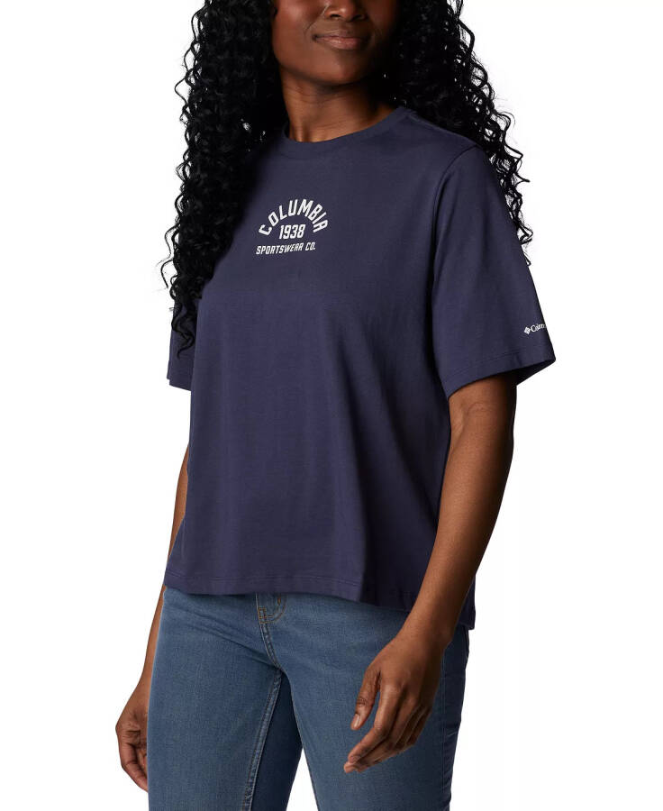 Women's North Cascades Cotton T-Shirt Nocturnal, College - 3