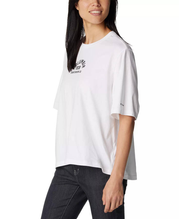 Women's North Cascades Cotton T-Shirt White, College - 4