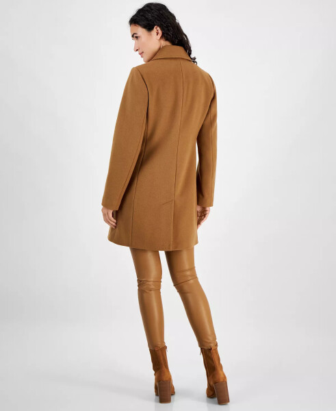 Women's Notched-Collar Coat Dark Camel - 2