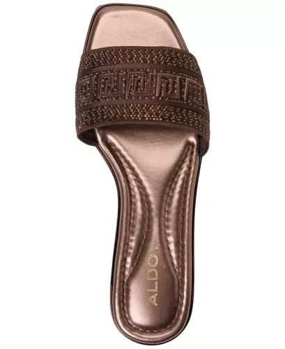 Women's Oceania Embroidered Slide Flat Sandals - 4
