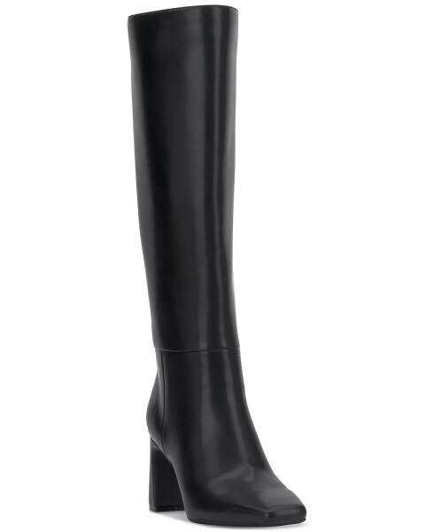 Women's Odina Extra Wide-Calf Tall Dress Boots, Exclusively at Modazone Black Smooth Extra Wide Calf - 1