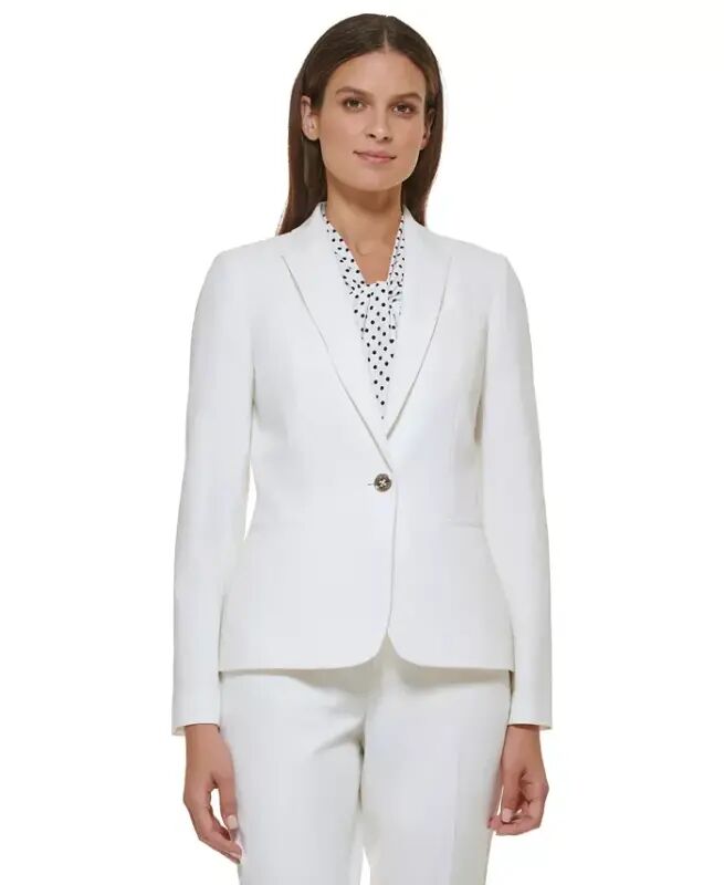 Women’s One-Button Blazer - Ivory - Tommy Hilfiger