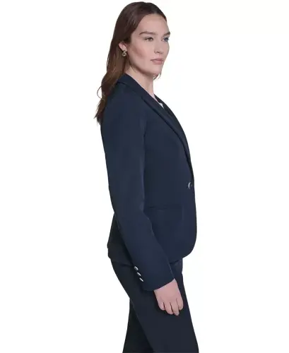 Women’s One-Button Blazer-Midnight - 3