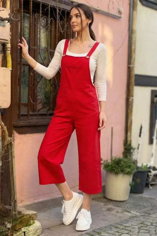Women's Open Red Overall ARM-20K001117 - 1