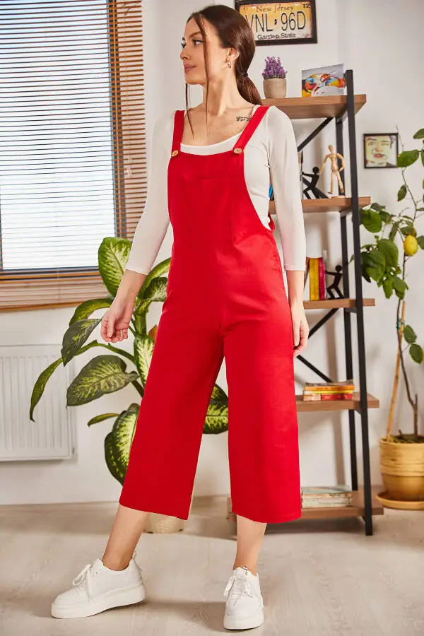 Women's Open Red Overall ARM-20K001117 - 10