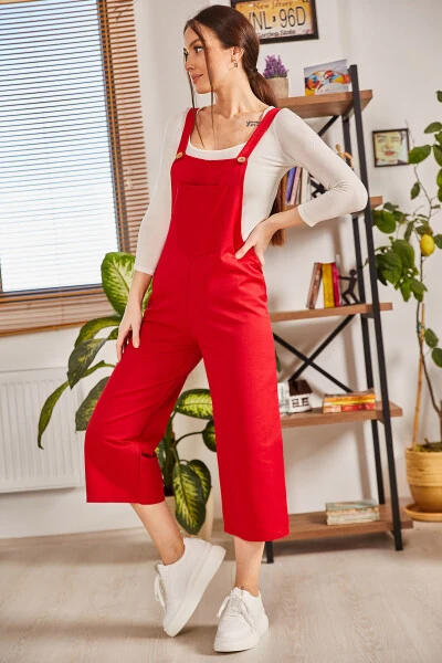 Women's Open Red Overall ARM-20K001117 - 12