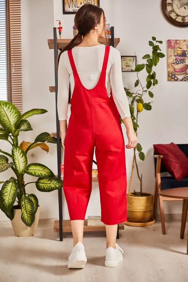 Women's Open Red Overall ARM-20K001117 - 13