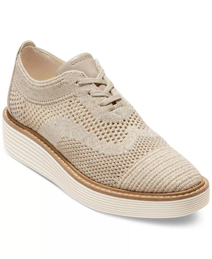 Women's OriginalGrand Stitchlite Platform Oxfords Rye, Metallic Gold - 1