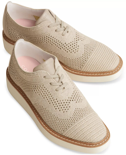 Women's OriginalGrand Stitchlite Platform Oxfords Rye, Metallic Gold - 7