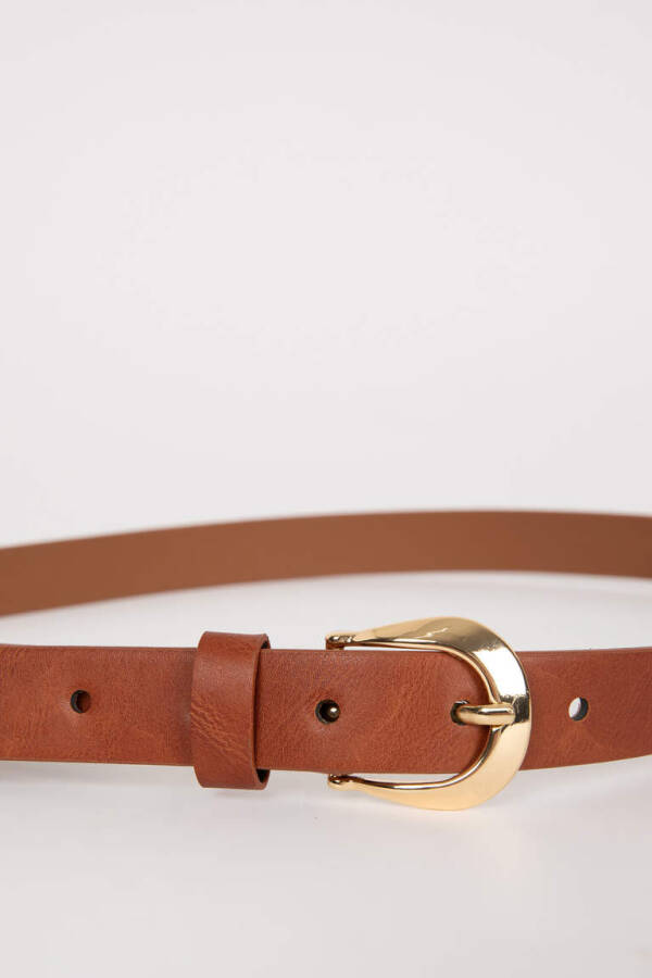 Women's Oval Buckle Faux Leather 2-Pack Classic Belt - 5