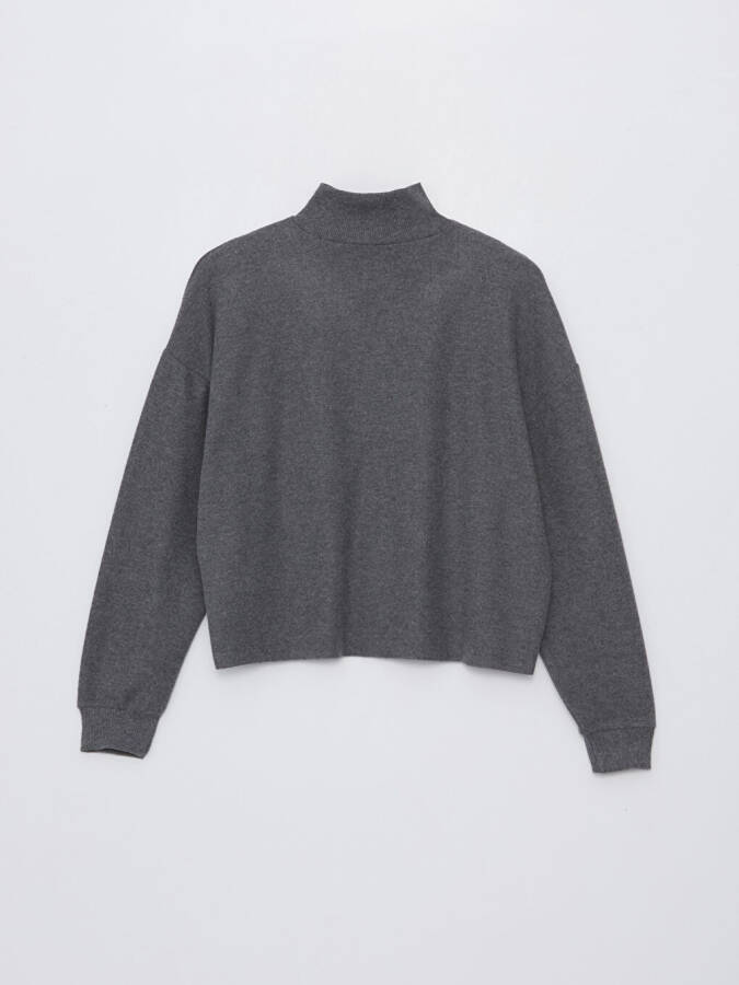 Women's Oversized Crew Neck Long Sleeve Knit Sweater - 14