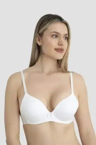 Women's Padded Push-up Underwire Minimizer Bra 3-pack White Black Nude - 5