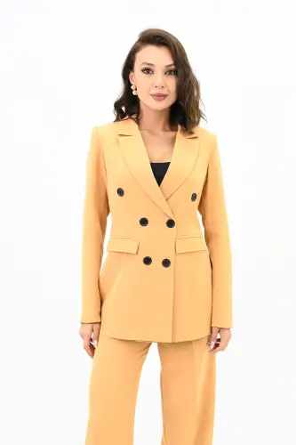 Women's Palazzo Pants Suit Jacket 0111-23 - KOZA BUTIK (1)