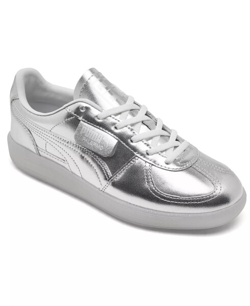 Women's Palermo Chrome Casual Sneakers from Finish Line Silver/Grey - 1