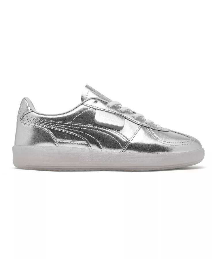 Women's Palermo Chrome Casual Sneakers from Finish Line Silver/Grey - 5