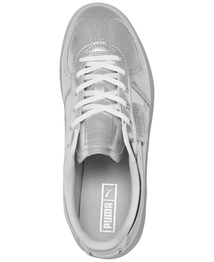 Women's Palermo Chrome Casual Sneakers from Finish Line Silver/Grey - 6