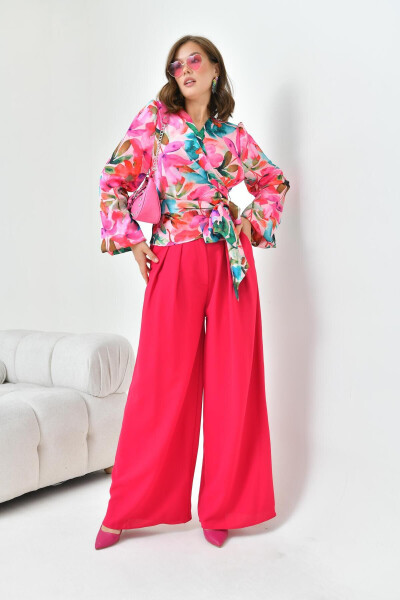 Women's Pantsuit Fuchsia 30860 - 22