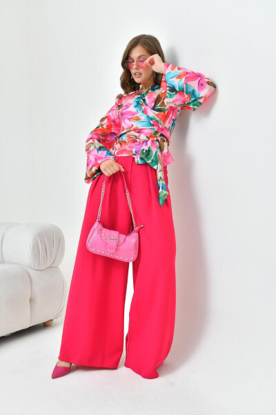 Women's Pantsuit Fuchsia 30860 - 23