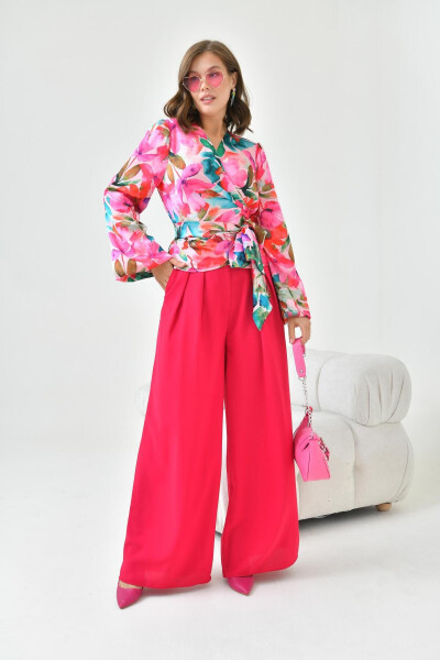 Women's Pantsuit Fuchsia 30860 - 25