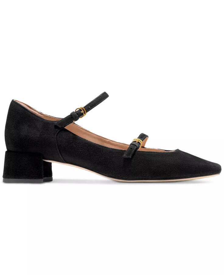 Women's Paxton Buckled Mary Jane Pumps Black Suede - 2