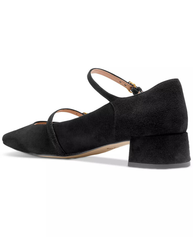 Women's Paxton Buckled Mary Jane Pumps Black Suede - 3