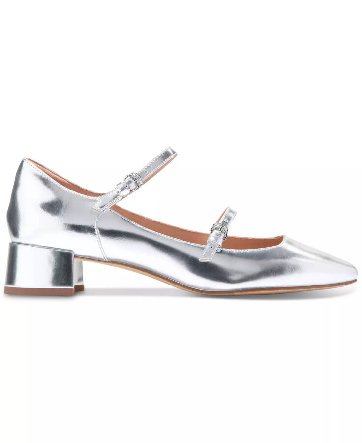 Women's Paxton Buckled Mary Jane Pumps Silver Specchio - 2