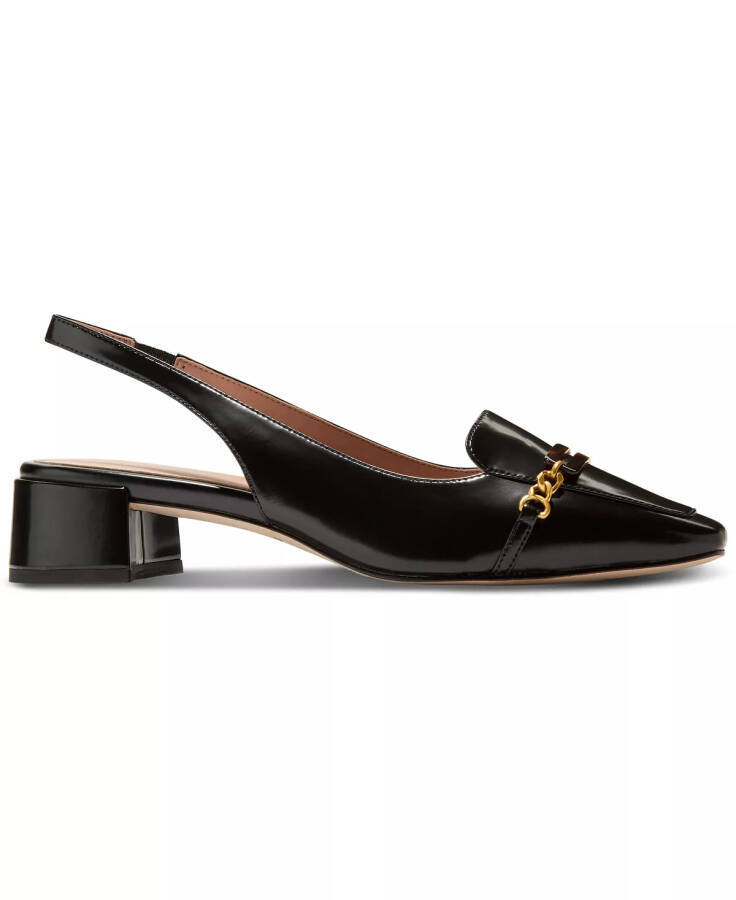 Women's Penley Slingback Pumps Black Box Leather - 2