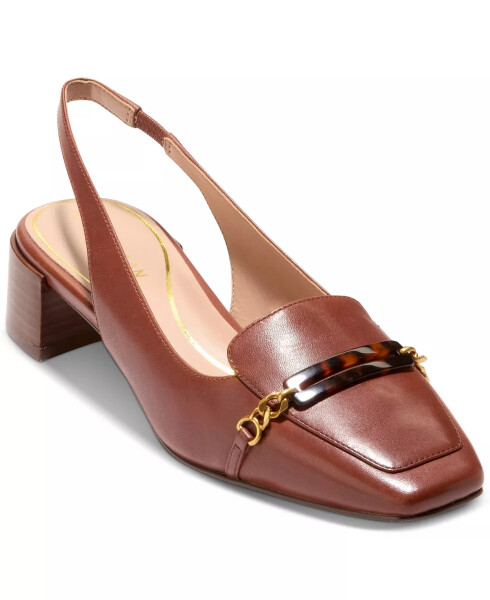 Women's Penley Slingback Pumps Dark Cuoio Leather - 1