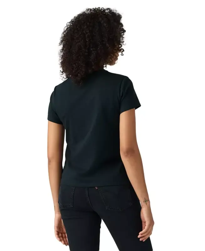Women's Perfect Graphic Logo Cotton T-Shirt - Archival Silver Grid Anthracite - 3