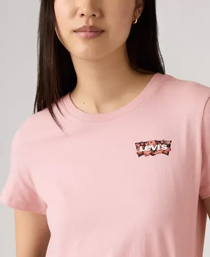 Women's Perfect Graphic Logo Cotton T-Shirt - Gab Rose Bw Fill Zephyr - 3