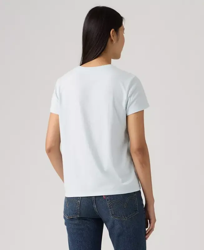 Women's Perfect Graphic Logo Cotton T-Shirt - P2 Bw Fill Color Option Country Air - 2