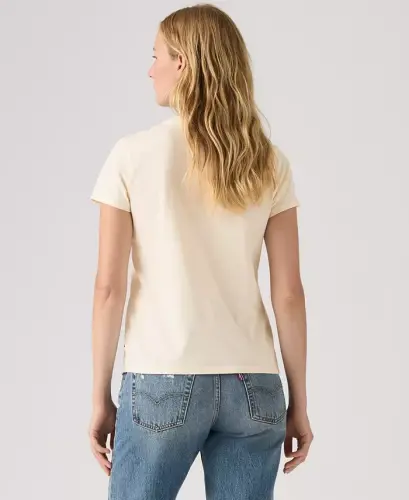 Women's Perfect Graphic Logo Cotton T-Shirt - Ribbon Levis Sugar Swizzle - 3